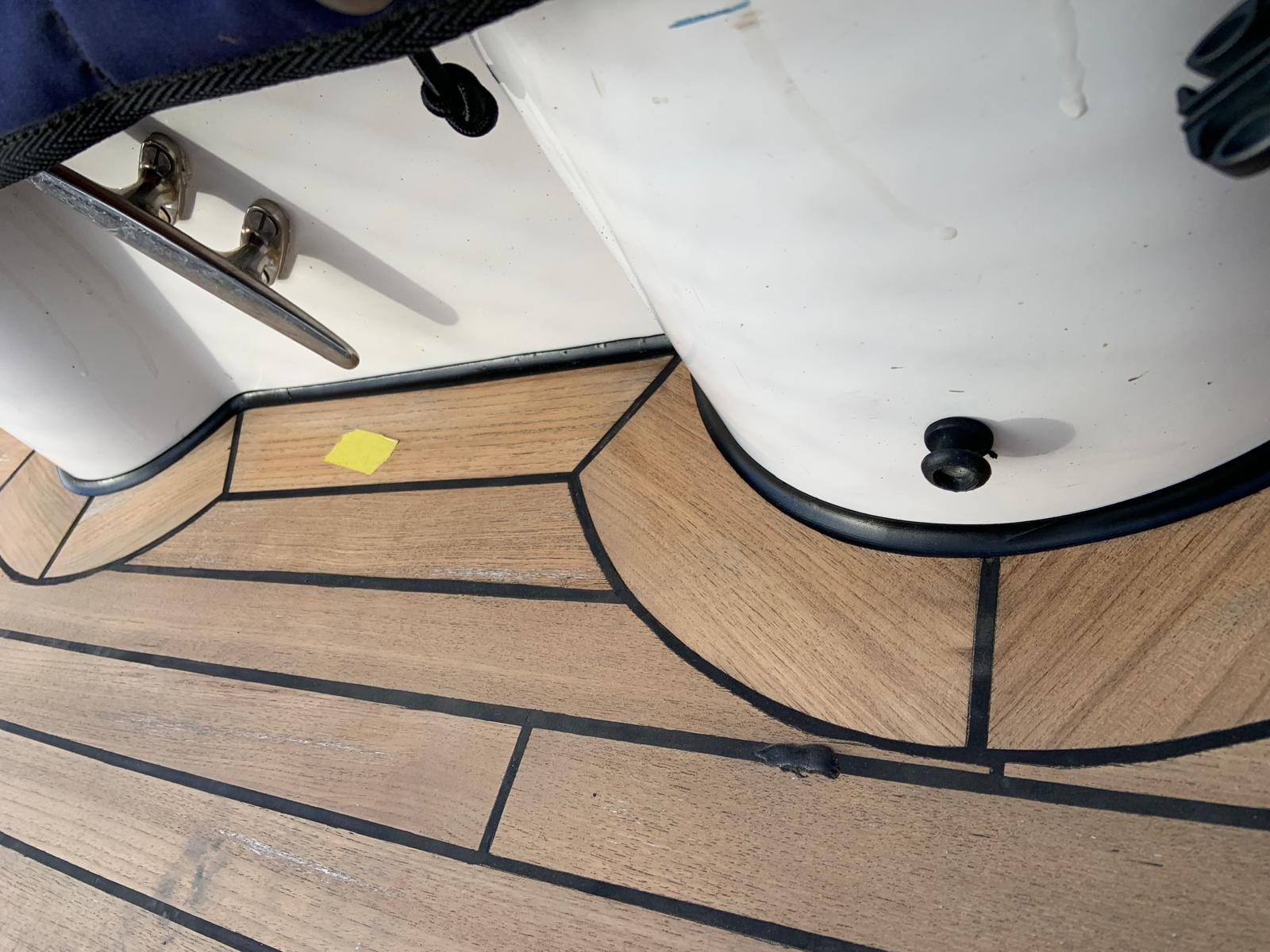 Teak deck detail